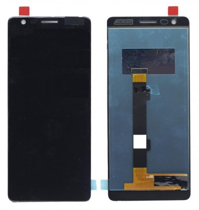 Lcd With Touch Screen For Nokia 3 1 Nokia 3 2018 Black Chrome By - Maxbhi Com
