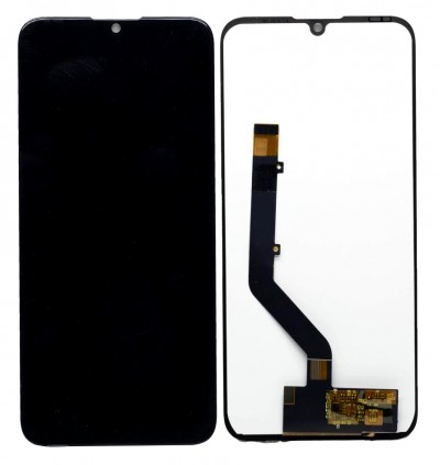Lcd With Touch Screen For Lava Z66 White By - Maxbhi Com
