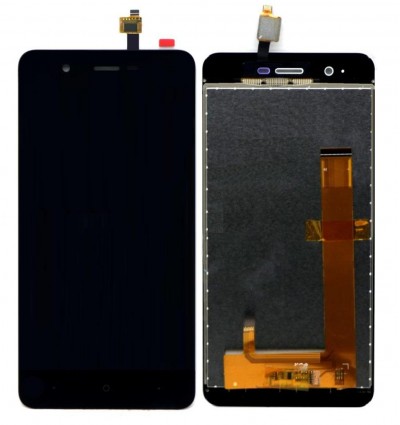 Lcd With Touch Screen For Yu Yunique 2 Plus Black By - Maxbhi Com