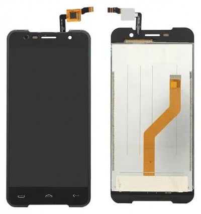 Lcd With Touch Screen For Homtom Ht37 Black By - Maxbhi Com
