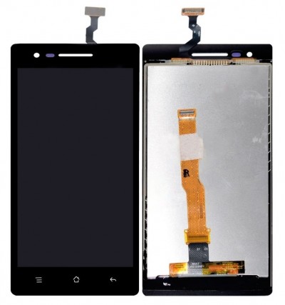 Lcd With Touch Screen For Oppo Mirror 3 Black By - Maxbhi Com