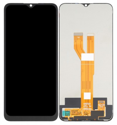 Lcd With Touch Screen For Realme C20 Black By - Maxbhi Com