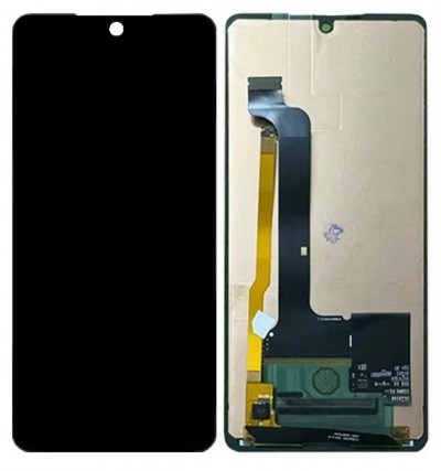 Lcd With Touch Screen For Sharp Aquos Sense 7 Black By - Maxbhi Com