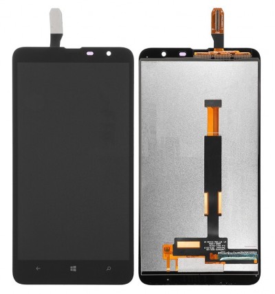 Lcd With Touch Screen For Nokia Lumia 1320 Black By - Maxbhi Com