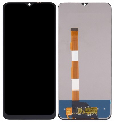 Lcd With Touch Screen For Vivo Y20 2021 Black By - Maxbhi Com