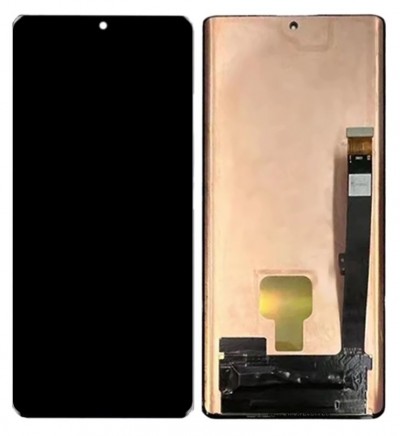 Lcd With Touch Screen For Zte Axon 40 Pro Black By - Maxbhi Com