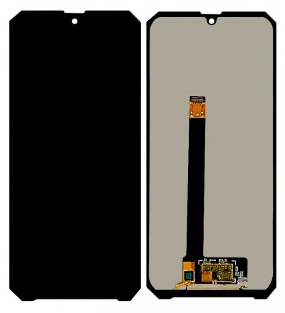 Lcd With Touch Screen For Blackview Bv7200 Black By - Maxbhi Com