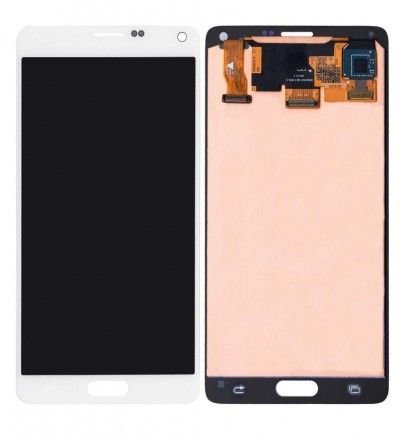 Lcd With Touch Screen For Samsung Galaxy Note 4 Usa White By - Maxbhi Com