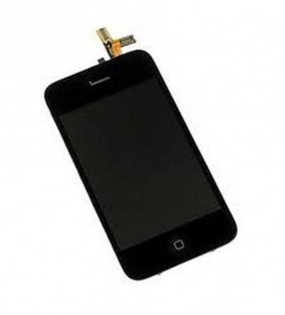 Lcd With Touch Screen For Apple Iphone 3g Black By - Maxbhi.com