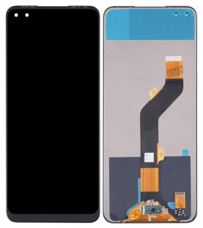 Lcd With Touch Screen For Tecno Camon 16 Pro Black By - Maxbhi Com