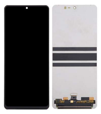 Lcd With Touch Screen For Oppo Find N2 Flip White By - Maxbhi Com