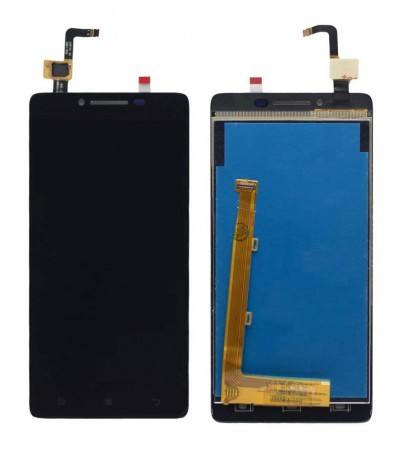 Lcd With Touch Screen For Lenovo A6000 Plus Black By - Maxbhi Com