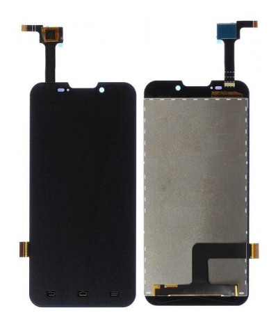 Lcd With Touch Screen For Zte Grand X Quad V987 Black By - Maxbhi Com