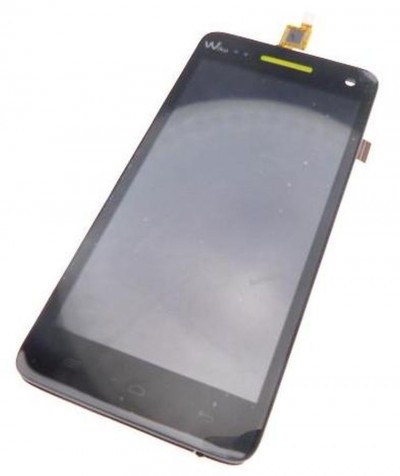 LCD with Touch Screen for Wiko Rainbow - Black