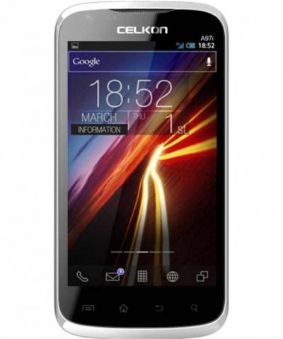LCD with Touch Screen for Celkon A97i - Black