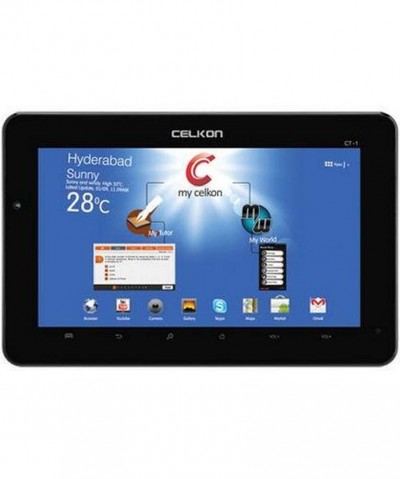LCD with Touch Screen for Celkon CT 1 - Black