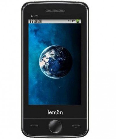 LCD with Touch Screen for Lemon iT 717 - Black