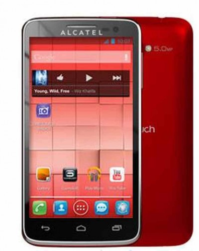 LCD with Touch Screen for Alcatel OT-5035D - Black