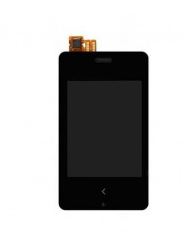 Lcd With Touch Screen For Nokia Asha 500 Dual Sim White By - Maxbhi.com