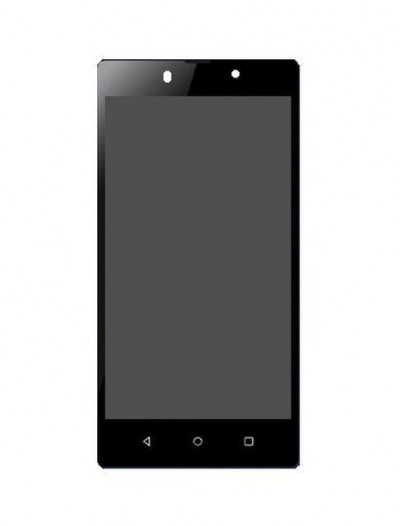 Lcd With Touch Screen For Lyf F8 Black By - Maxbhi.com