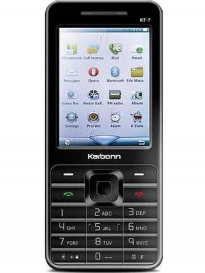LCD with Touch Screen for Karbonn KT7 - Black