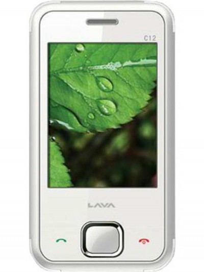 LCD with Touch Screen for Lava C12 - White