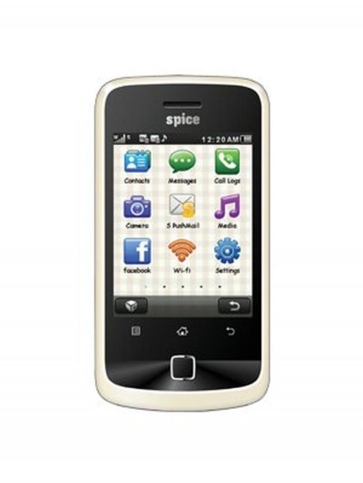 LCD with Touch Screen for Spice M-5885 Cappuccino 2 - White