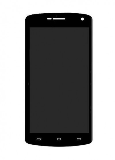 Lcd With Touch Screen For Intex Cloud Fame Brown By - Maxbhi.com