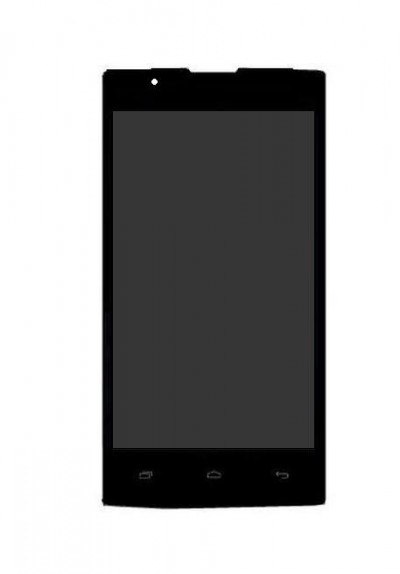Lcd With Touch Screen For Intex Aqua 3g Strong Black By - Maxbhi.com