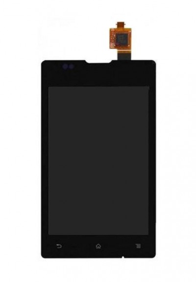 Lcd With Touch Screen For Sony Ericsson Xperia E C1505 Black By - Maxbhi.com