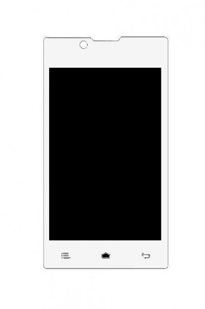 Lcd With Touch Screen For Hitech Amaze S305 White By - Maxbhi.com