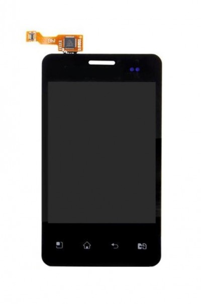 Lcd With Touch Screen For Lg Optimus L3 E405 Black By - Maxbhi.com