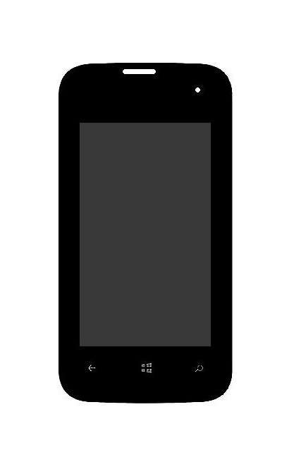 Lcd With Touch Screen For Qmobile W1 Black By - Maxbhi.com