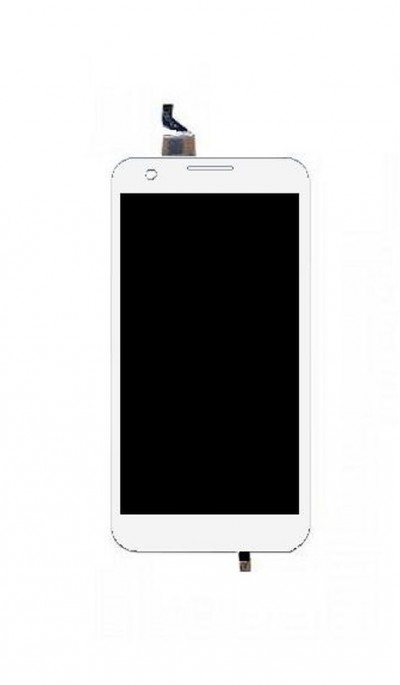 Lcd With Touch Screen For Intex Aqua I6 White By - Maxbhi.com