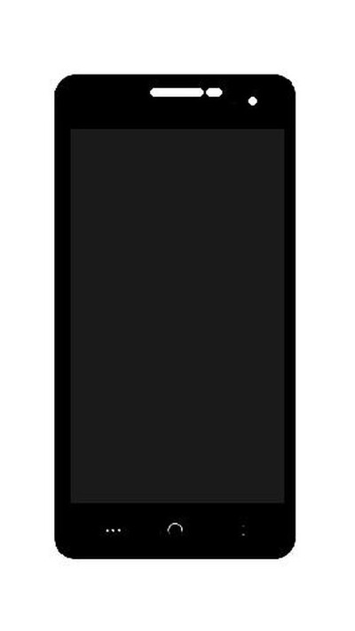 Lcd With Touch Screen For Rage Curve 5.0 Black By - Maxbhi.com