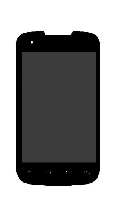 Lcd With Touch Screen For Intex Aqua 4.0 Black By - Maxbhi.com