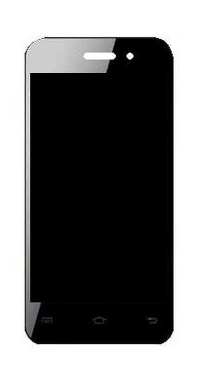 Lcd With Touch Screen For Cloudfone Geo 402q Black By - Maxbhi Com