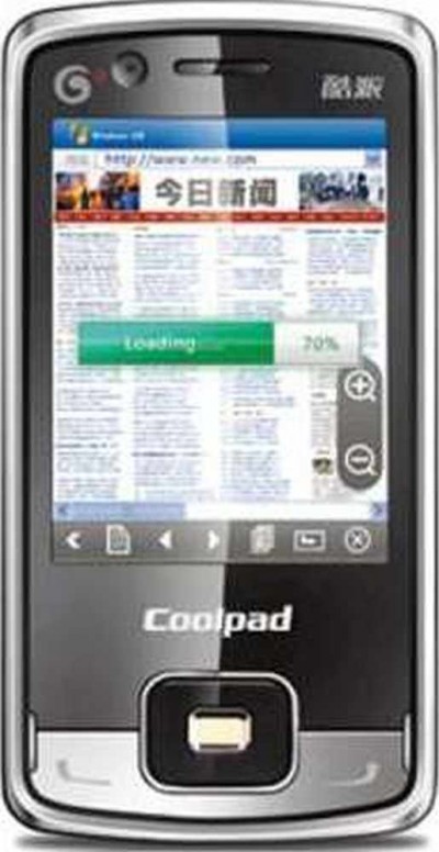 LCD with Touch Screen for Coolpad 6268H - Black