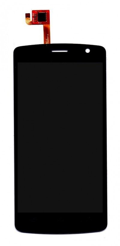 Lcd With Touch Screen For Spice Stellar 507 Mi507 Red Black By - Maxbhi.com