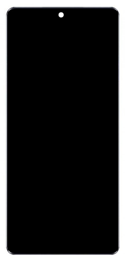 Lcd With Touch Screen For Lava Blaze X 5g Black By - Maxbhi Com