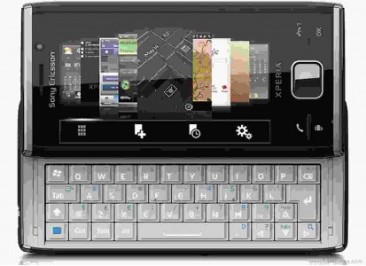 LCD with Touch Screen for Sony Ericsson Xperia X2a - Silver