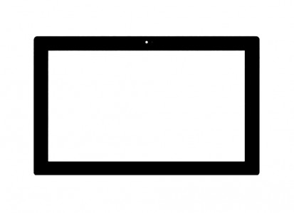 Replacement Front Glass For Microsoft Surface 2 Black By - Maxbhi.com
