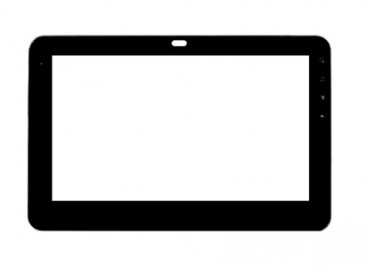 Replacement Front Glass For Hcl Me Z400 D Black By - Maxbhi.com