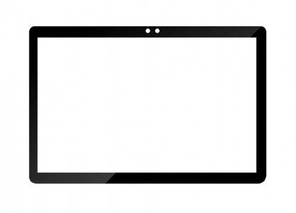 Replacement Front Glass For Acer One 10 T4129l Black By - Maxbhi Com