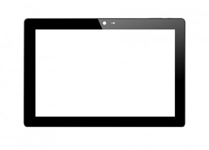 Replacement Front Glass For Datamini Twg10 Black By - Maxbhi.com