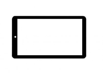 Replacement Front Glass For Micromax Canvas Tab P290 Black By - Maxbhi.com