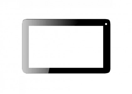 Replacement Front Glass For Adcom Apad 741c Black By - Maxbhi.com
