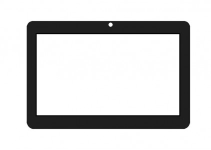 Replacement Front Glass For Adcom Apad 707d White By - Maxbhi.com