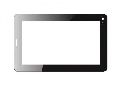 Replacement Front Glass For Intex Ibuddy Connect Black By - Maxbhi.com