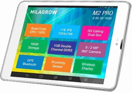 LCD with Touch Screen for Milagrow M2Pro 3G Call 8GB - White